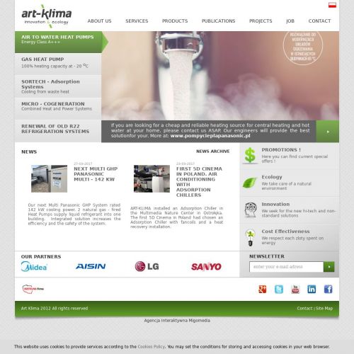 Przegląd klimatyzacji w budynku w Warszawie