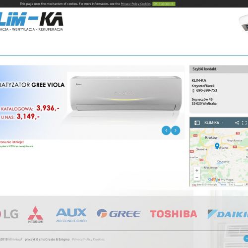 Klimatyzacja domowa - Kraków