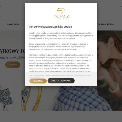 Pierścionki z szafirem i brylantami - Bydgoszcz