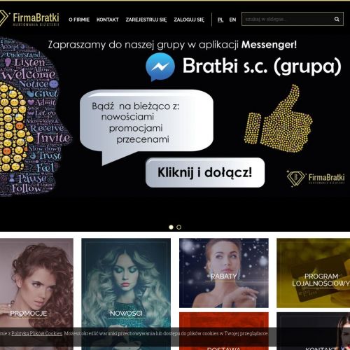 Biżuteria w kolorze złota w Łodzi