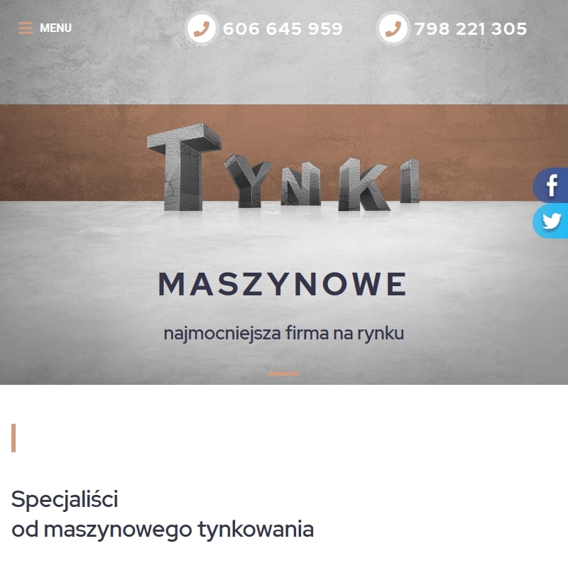 Tynki maszynowe łódź