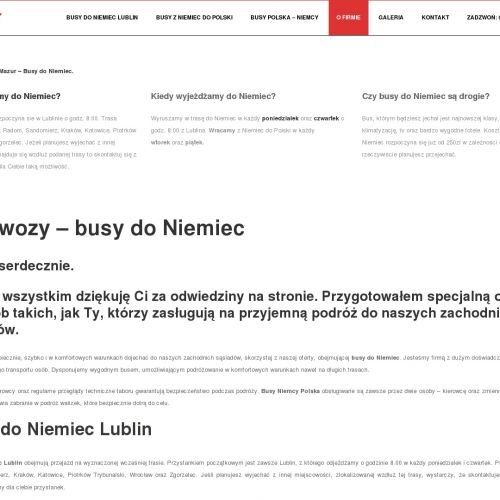 Przewozy polska niemcy - Lublin