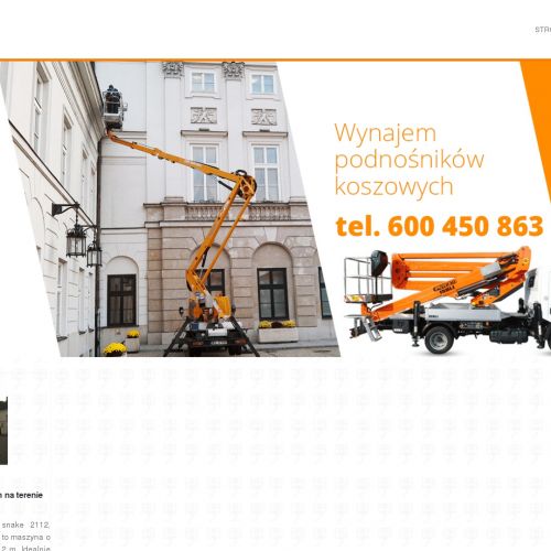 Wynajem podnośników koszowych Pruszków