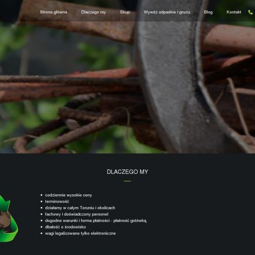 Kontenery na gruz w Toruniu