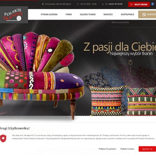 Kępno - tkaniny obiciowe kolorowe