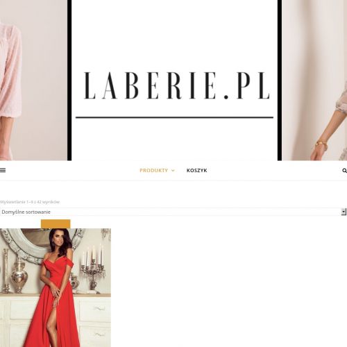 Długa sukienka maxi różowa z koronkową górą