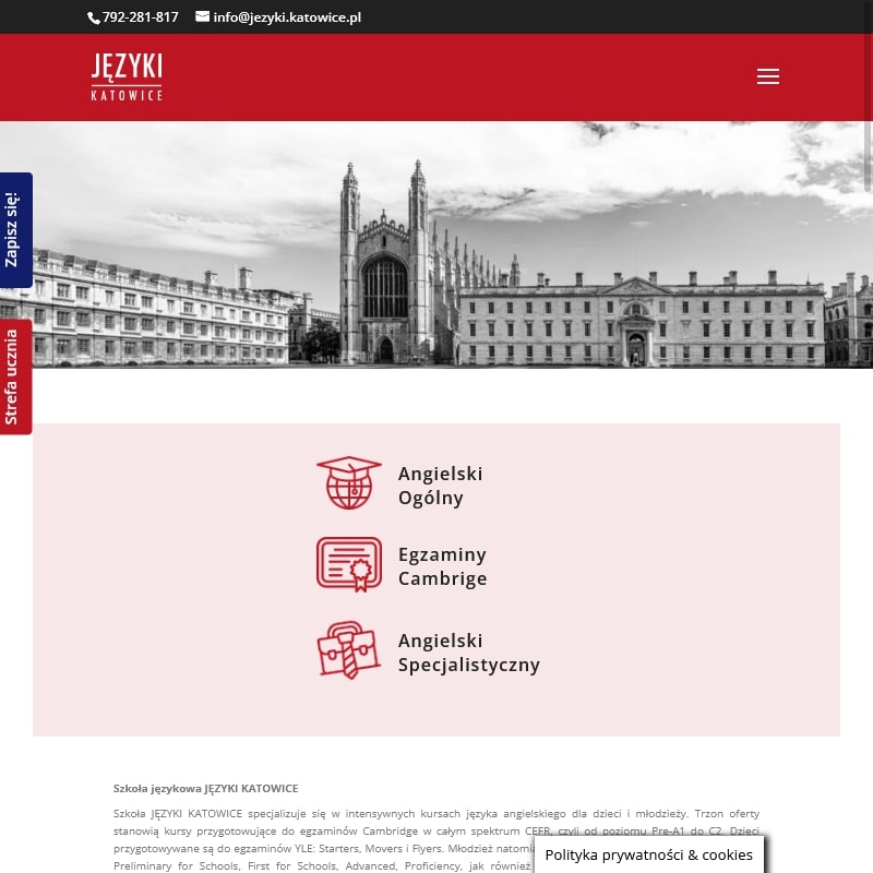 Egzaminy cambridge english w Katowicach
