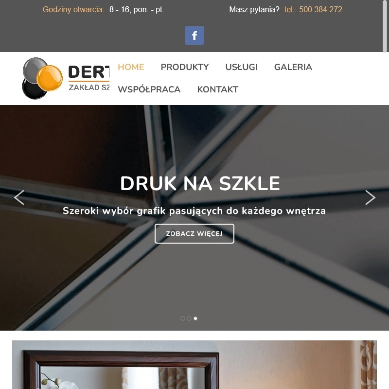 Lustro w postarzanej ramie - Bydgoszcz