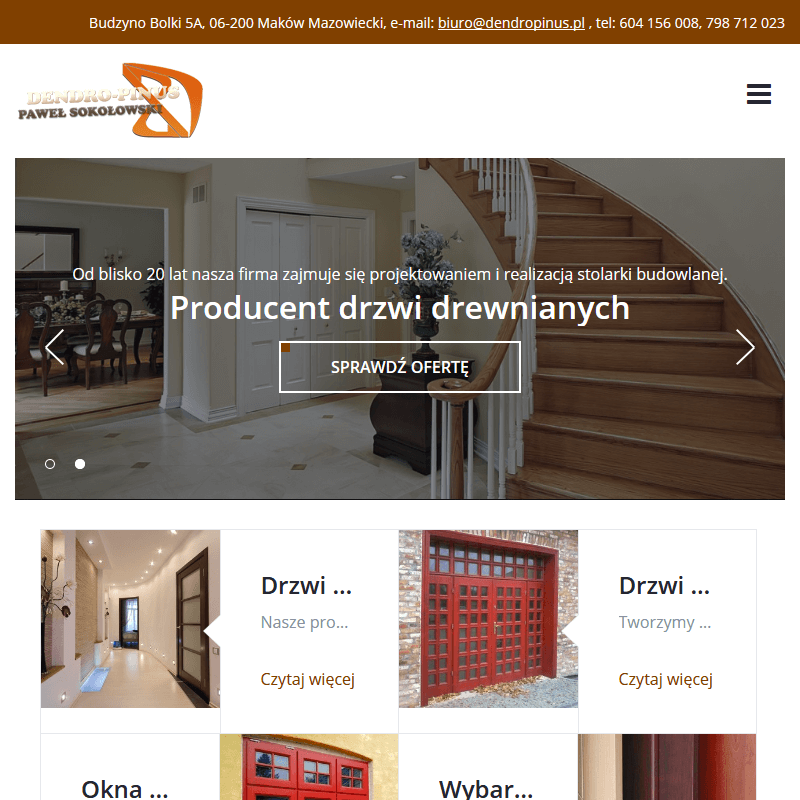 Płock - producent drzwi drewnianych