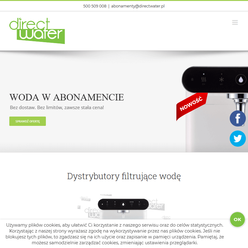 Dystrybutor wody z co2 do domu