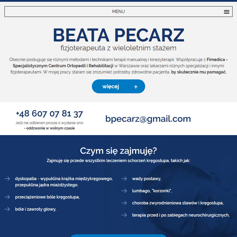 Warszawa - bardzo dobry fizjoterapeuta