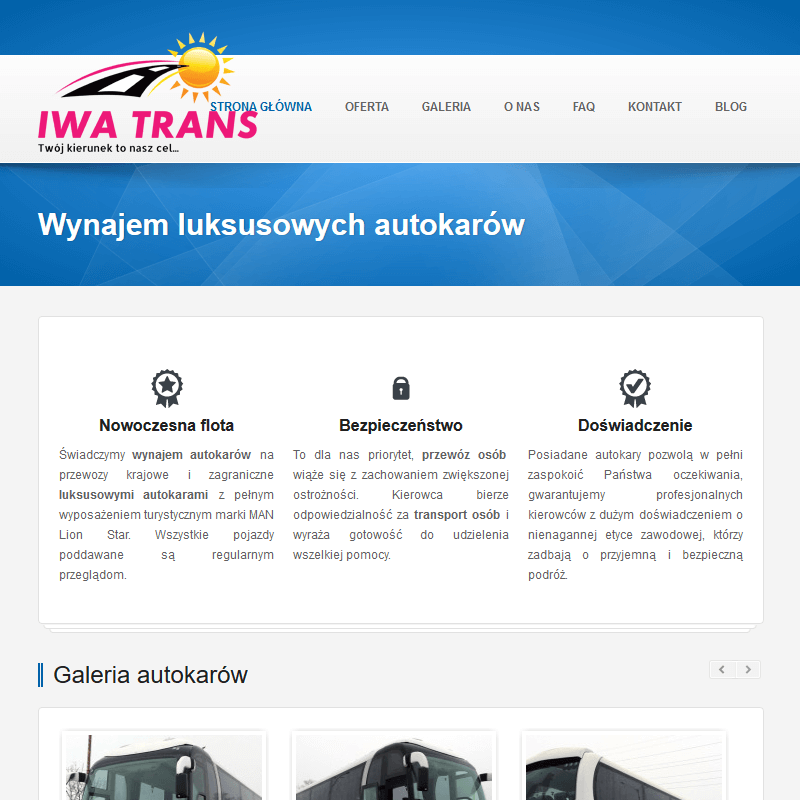 Wynajem autokarów z toaletą łódź