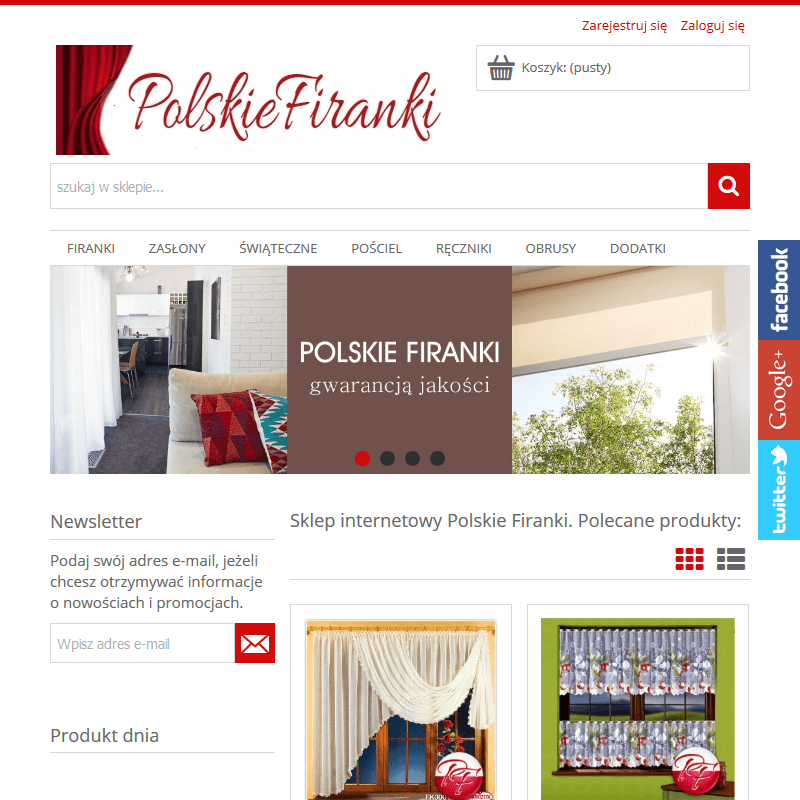 Gotowe zasłony na żabki