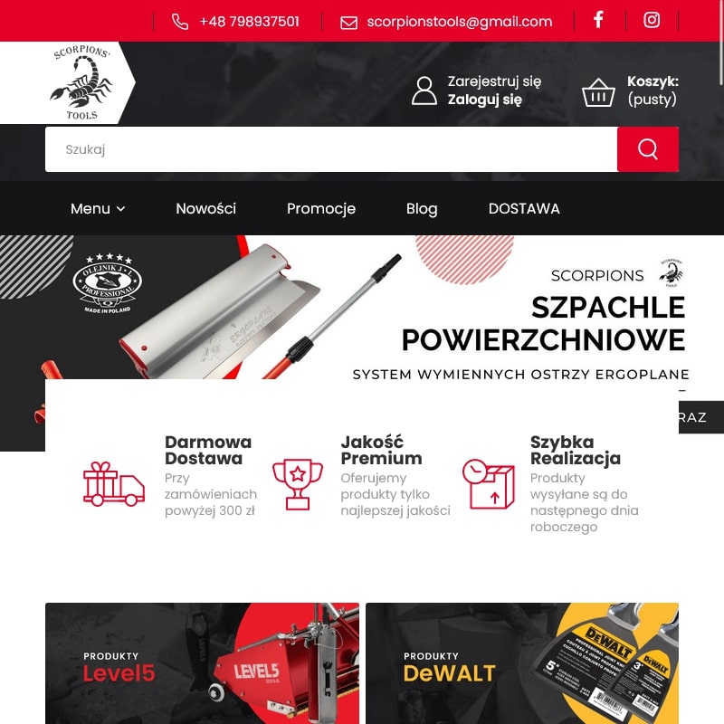 Olejnik nóż do gładzi